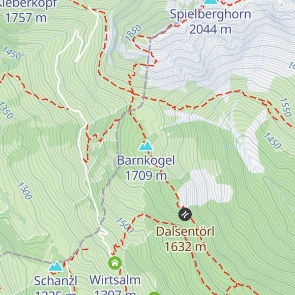 Map of Barnkogelhütte