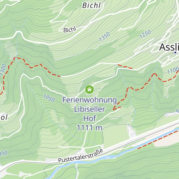 Map of Ferienwohnung Libiseller Hof