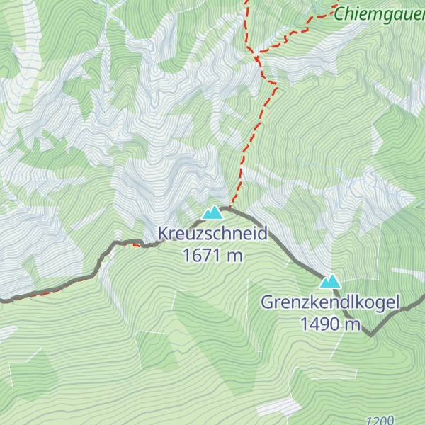Map of Kreuzschneid