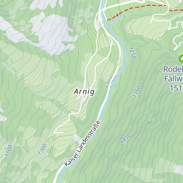 Map of Gasthaus Glocknerblick