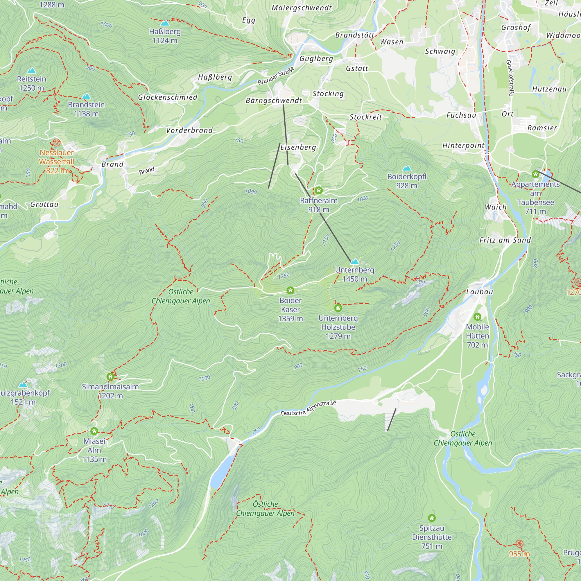 Boider Kaser map