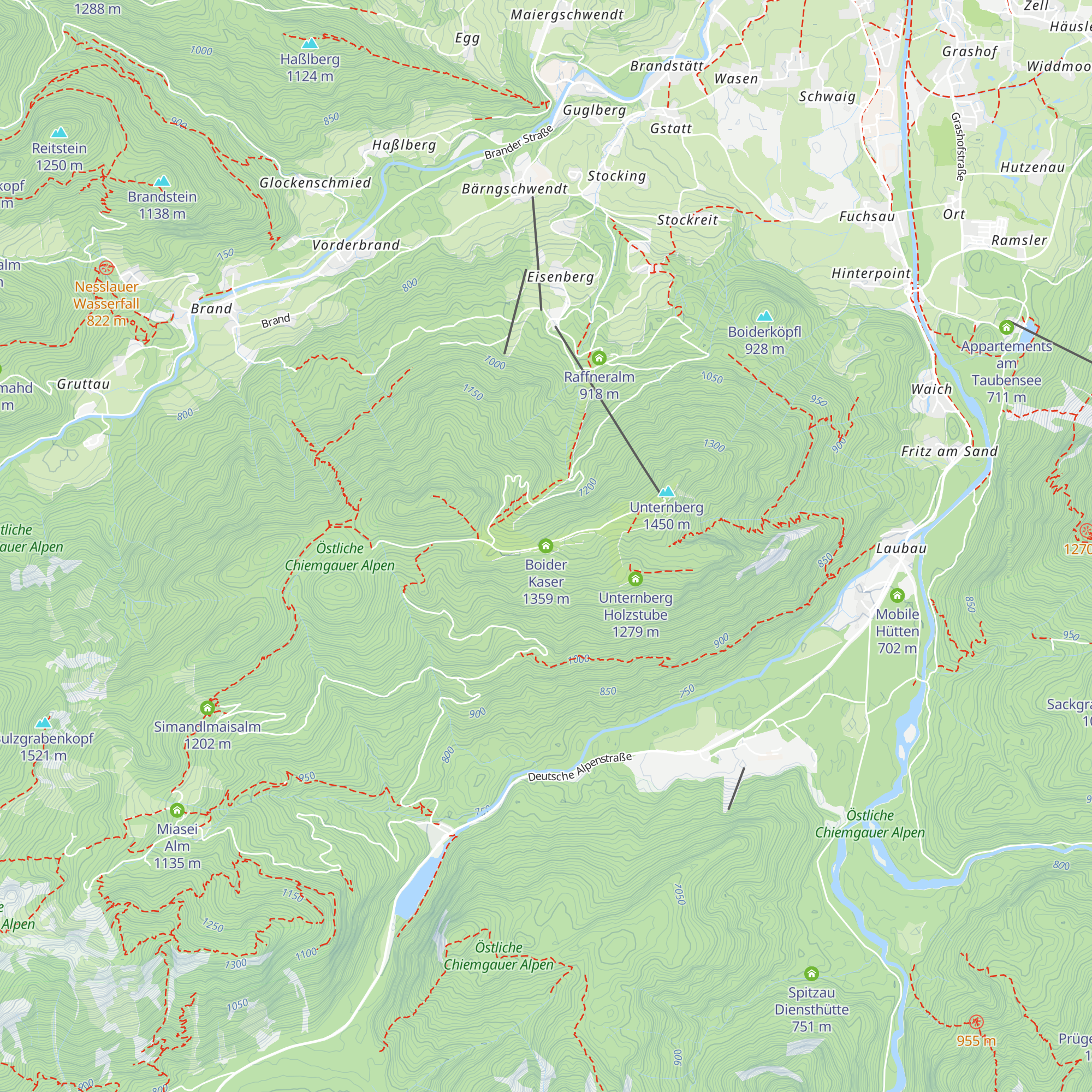 Boider Kaser map