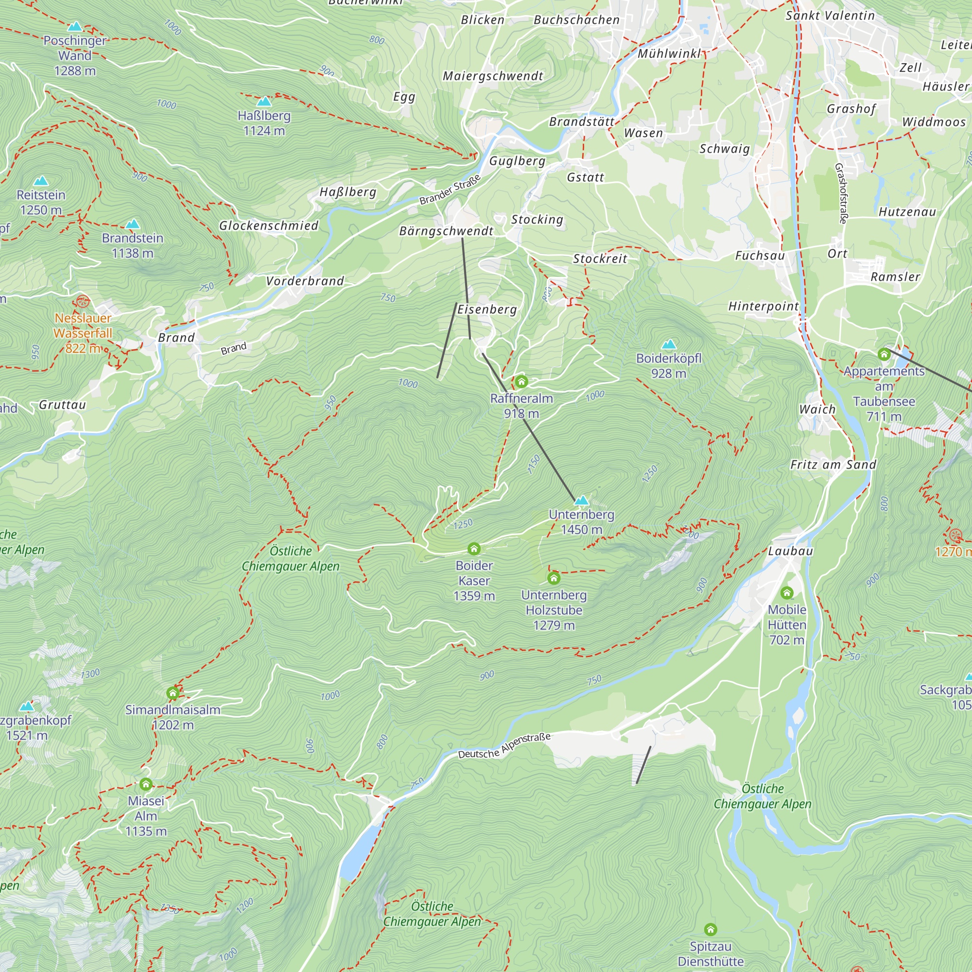 Schwendtboden-Diensthütte map