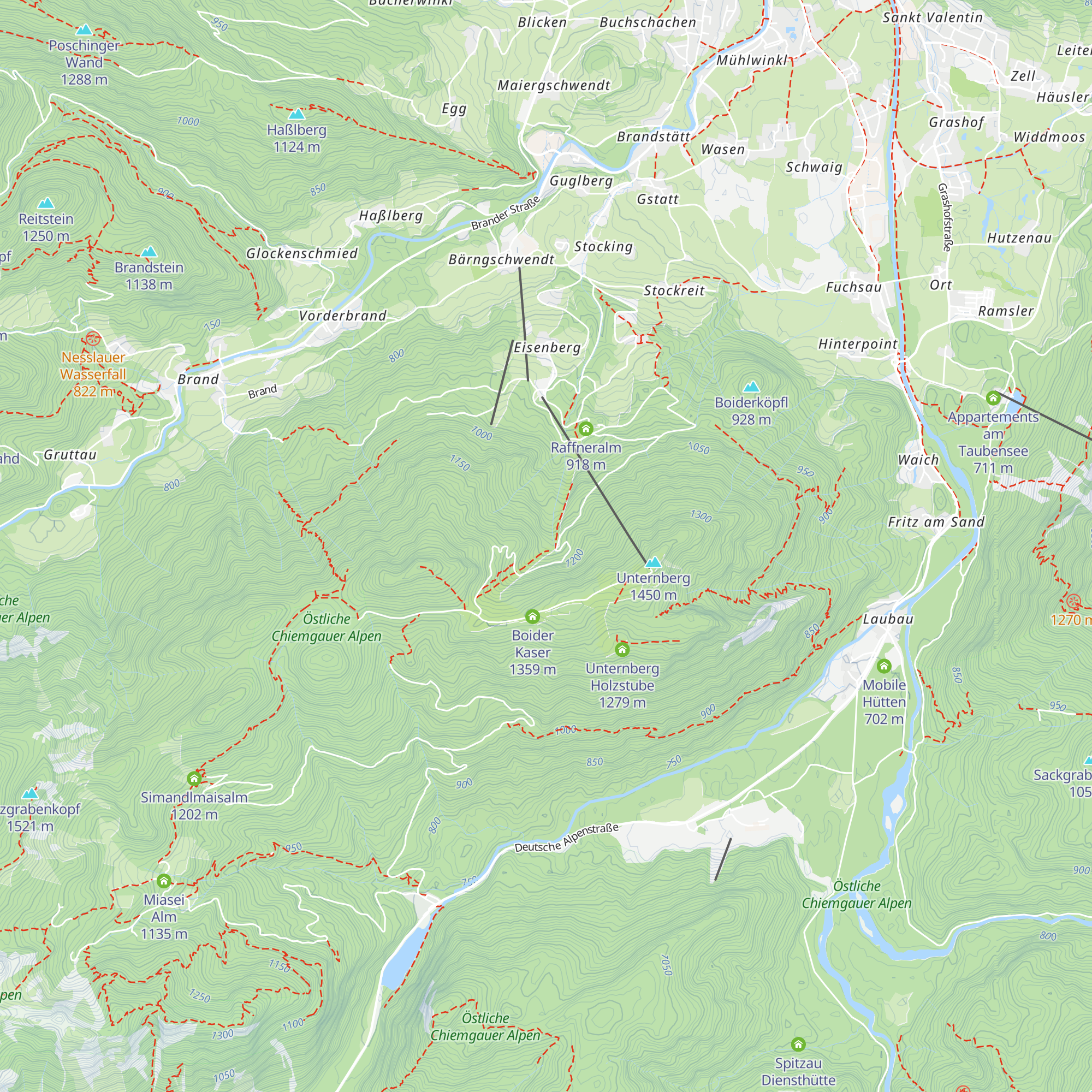 Schwendtboden-Diensthütte map