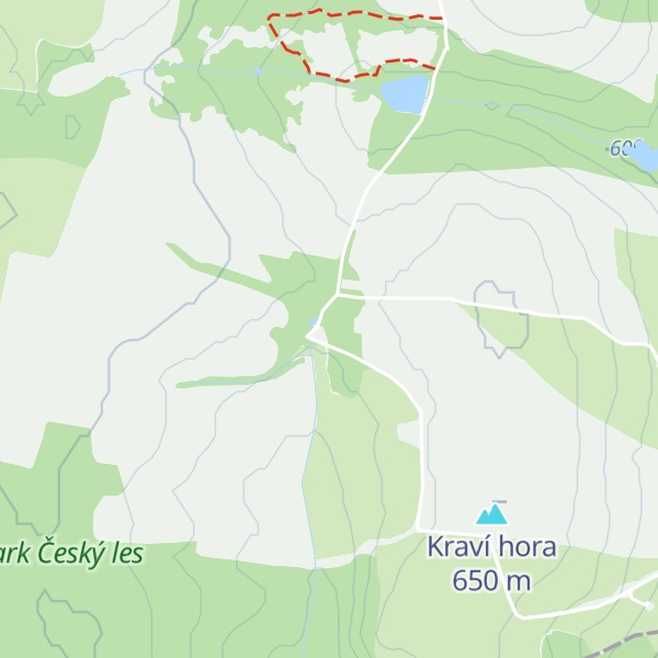 Map of Skelné Hutě