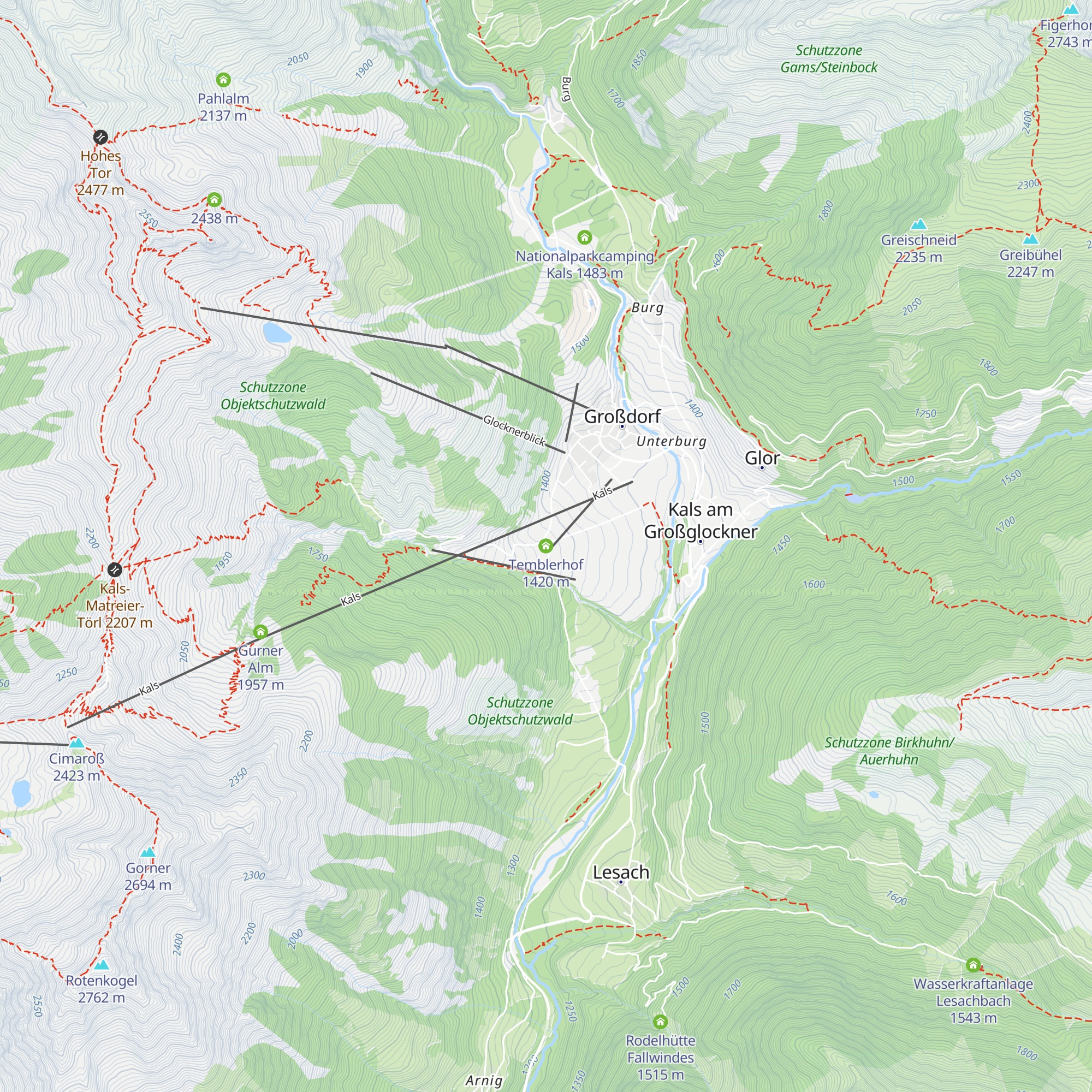 Temblerhof map