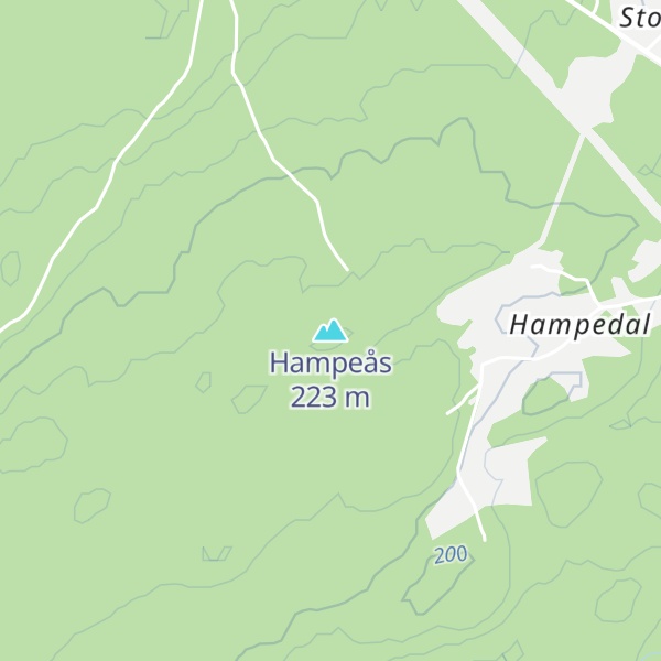 Map of Hampeås