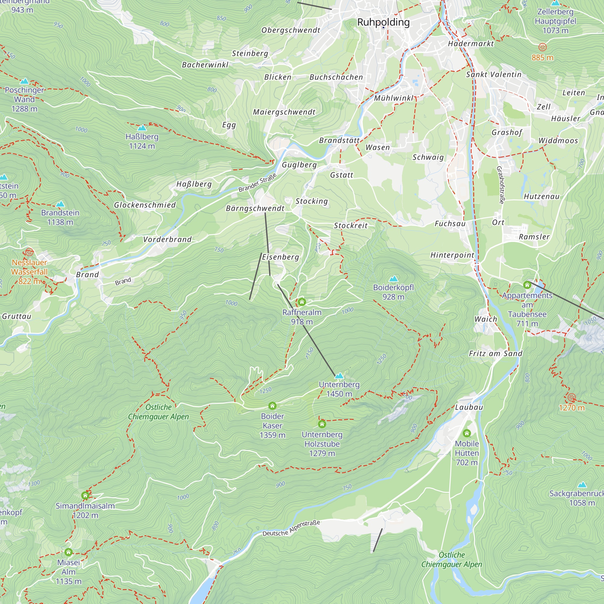 Raffneralm map