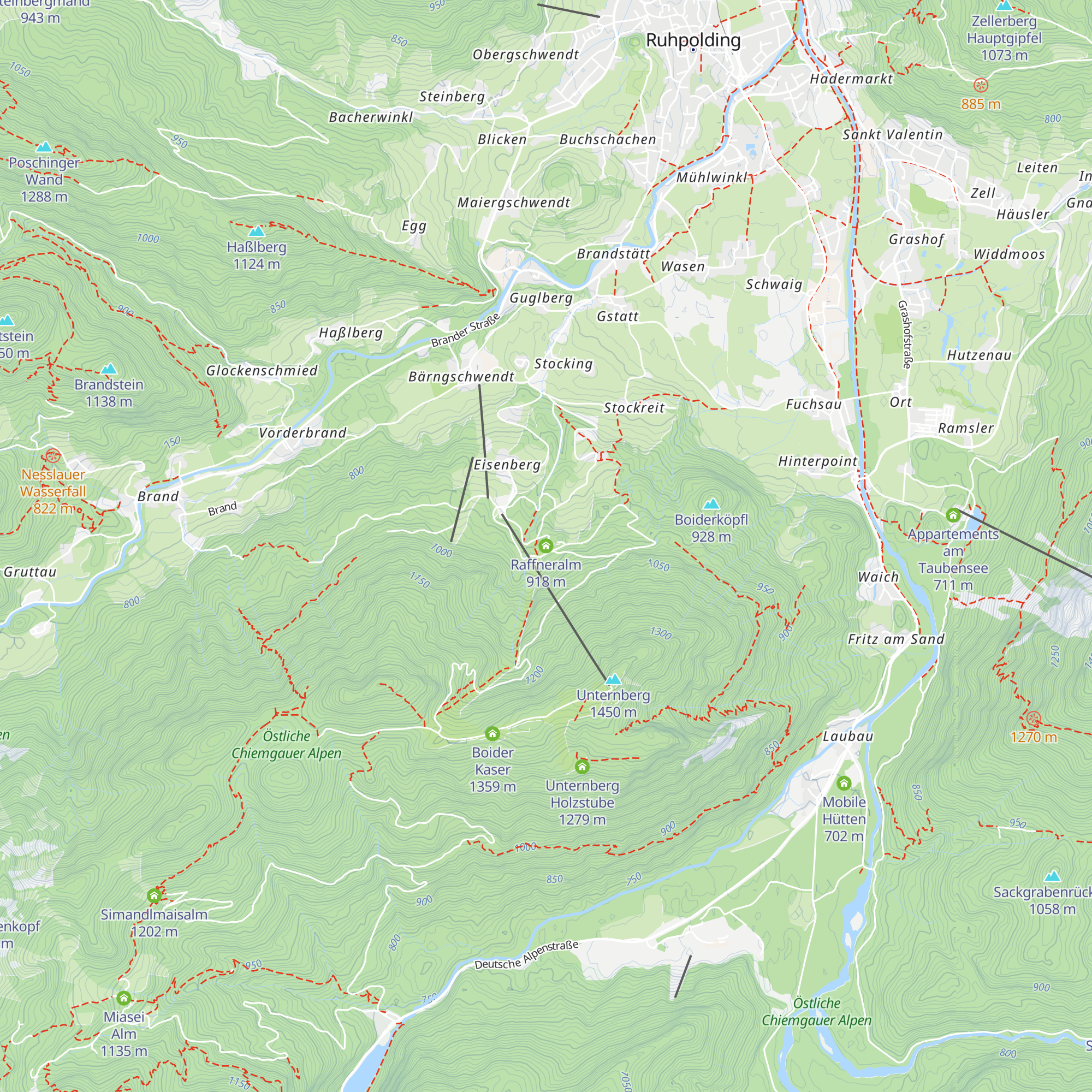Raffneralm map