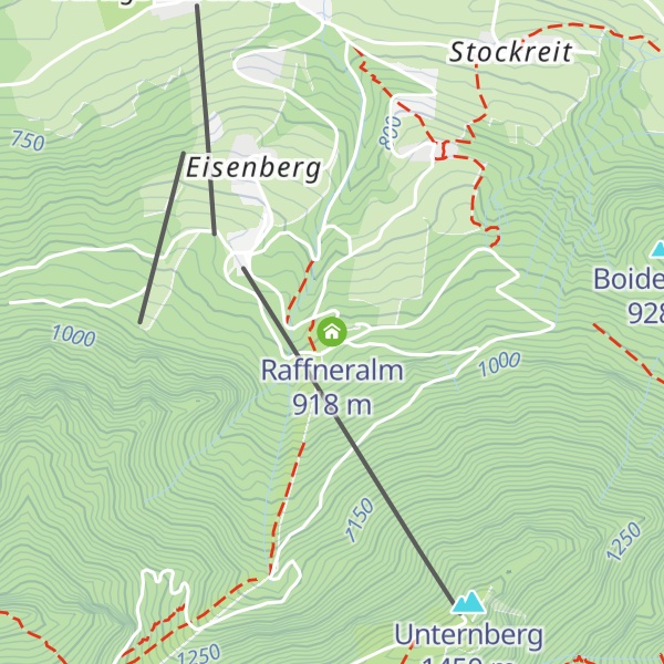 Map of Raffneralm