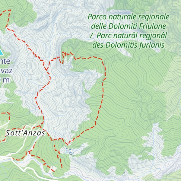 Map of Monte Toc