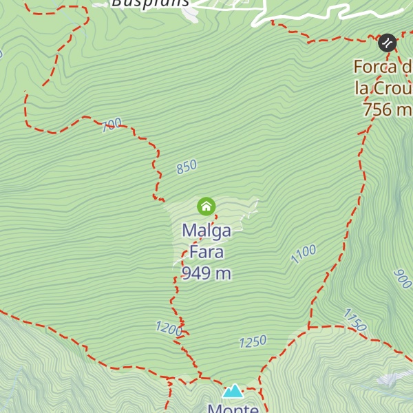 Map of Malga Fara