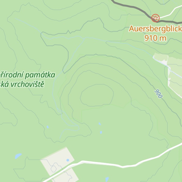 Map of Plochá hora