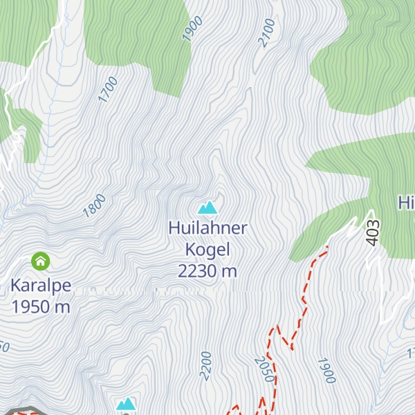 Map of Huilahner Kogel