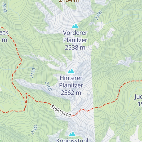 Map of Hinterer Planitzer