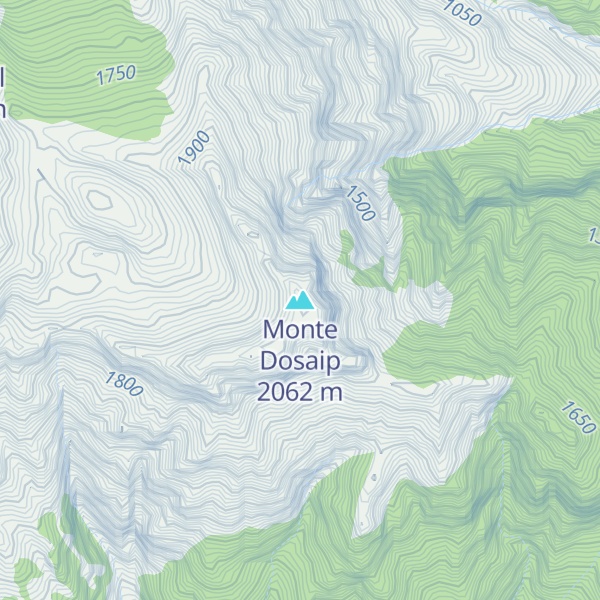 Map of Monte Dosaip