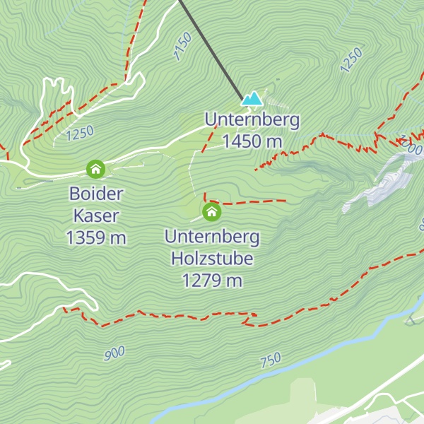 Map of Unternberg Holzstube