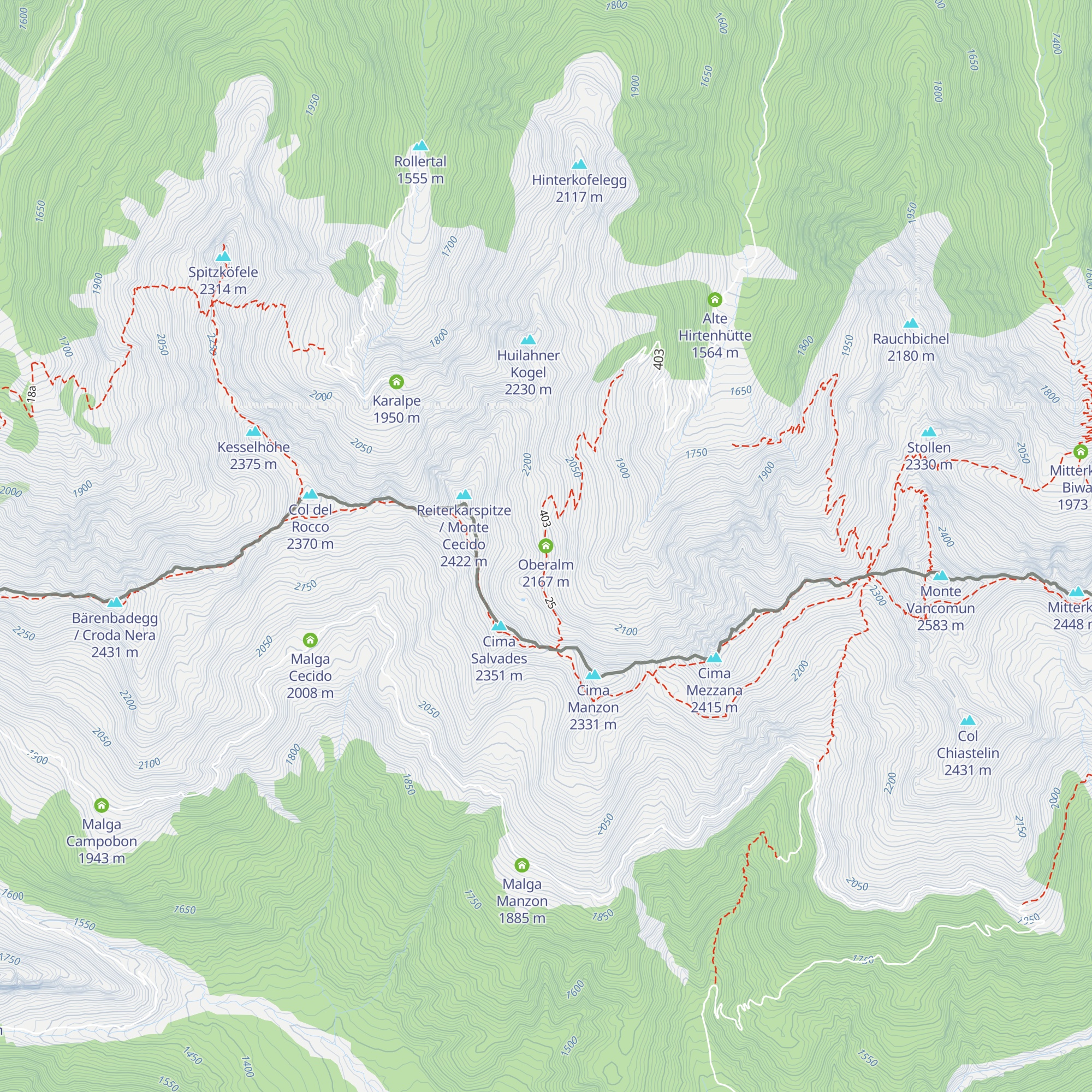 Oberalm map