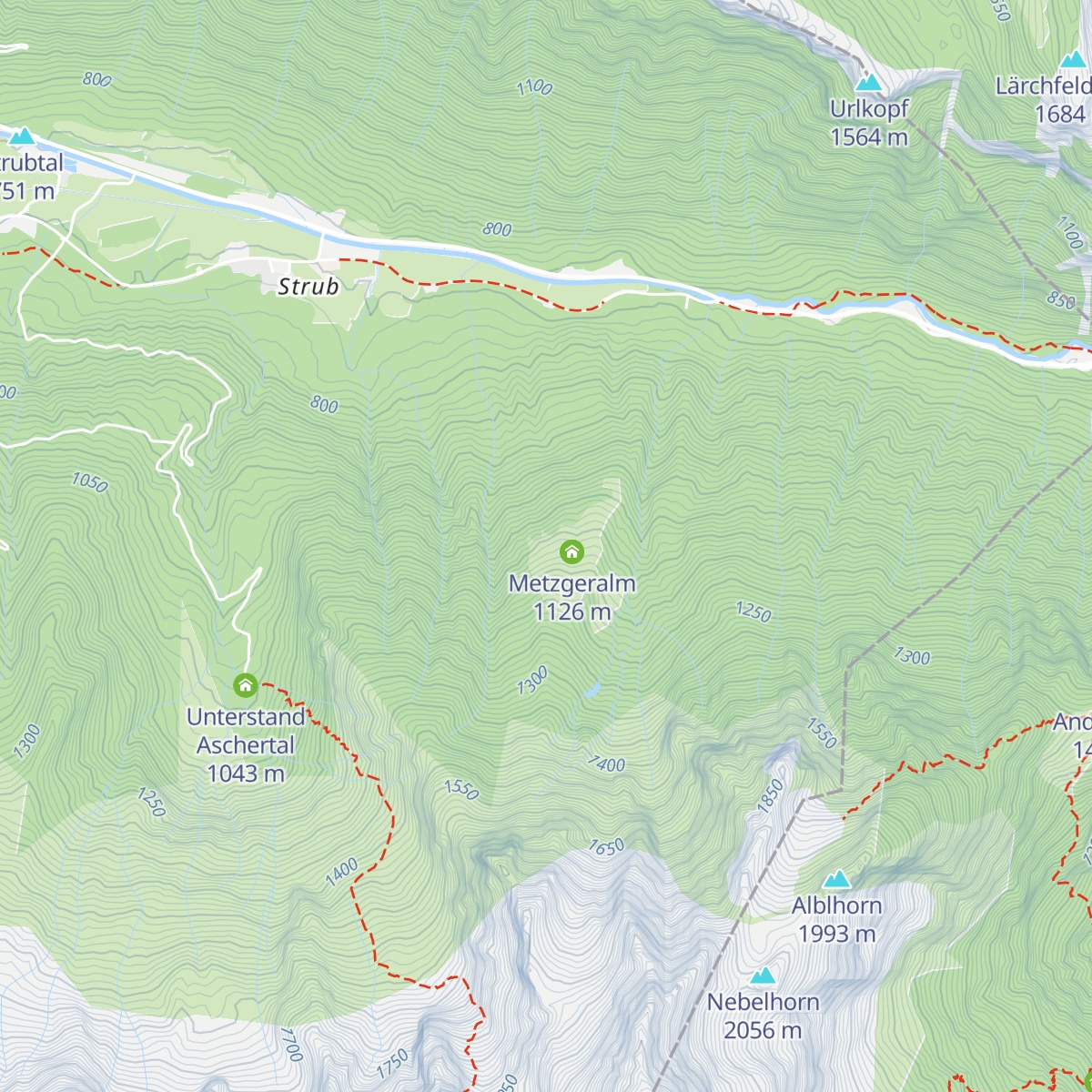 Metzgeralm map