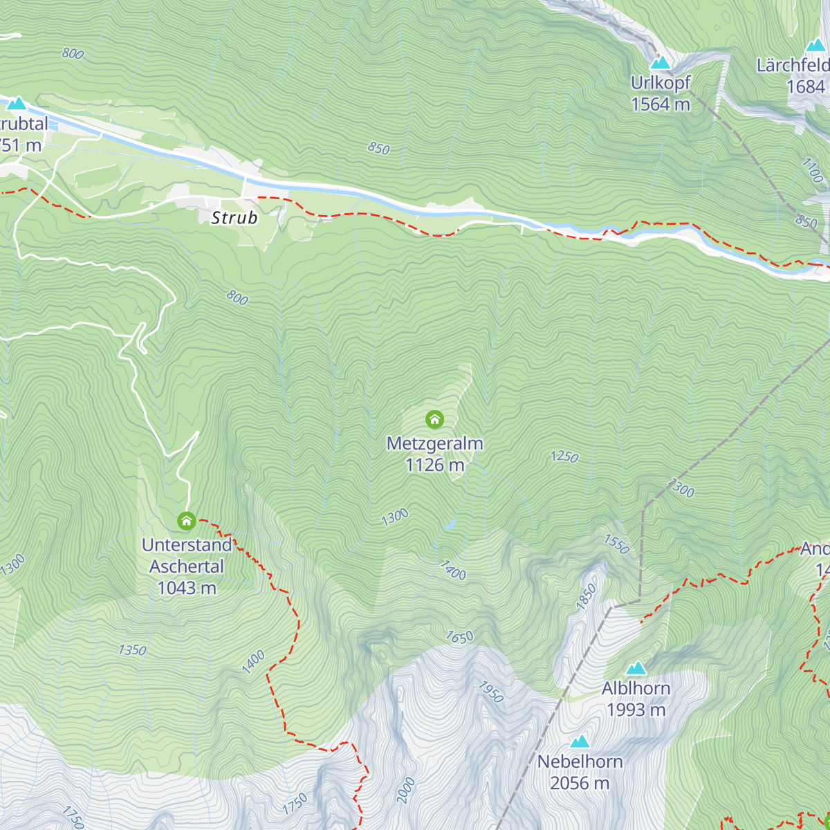 Metzgeralm map