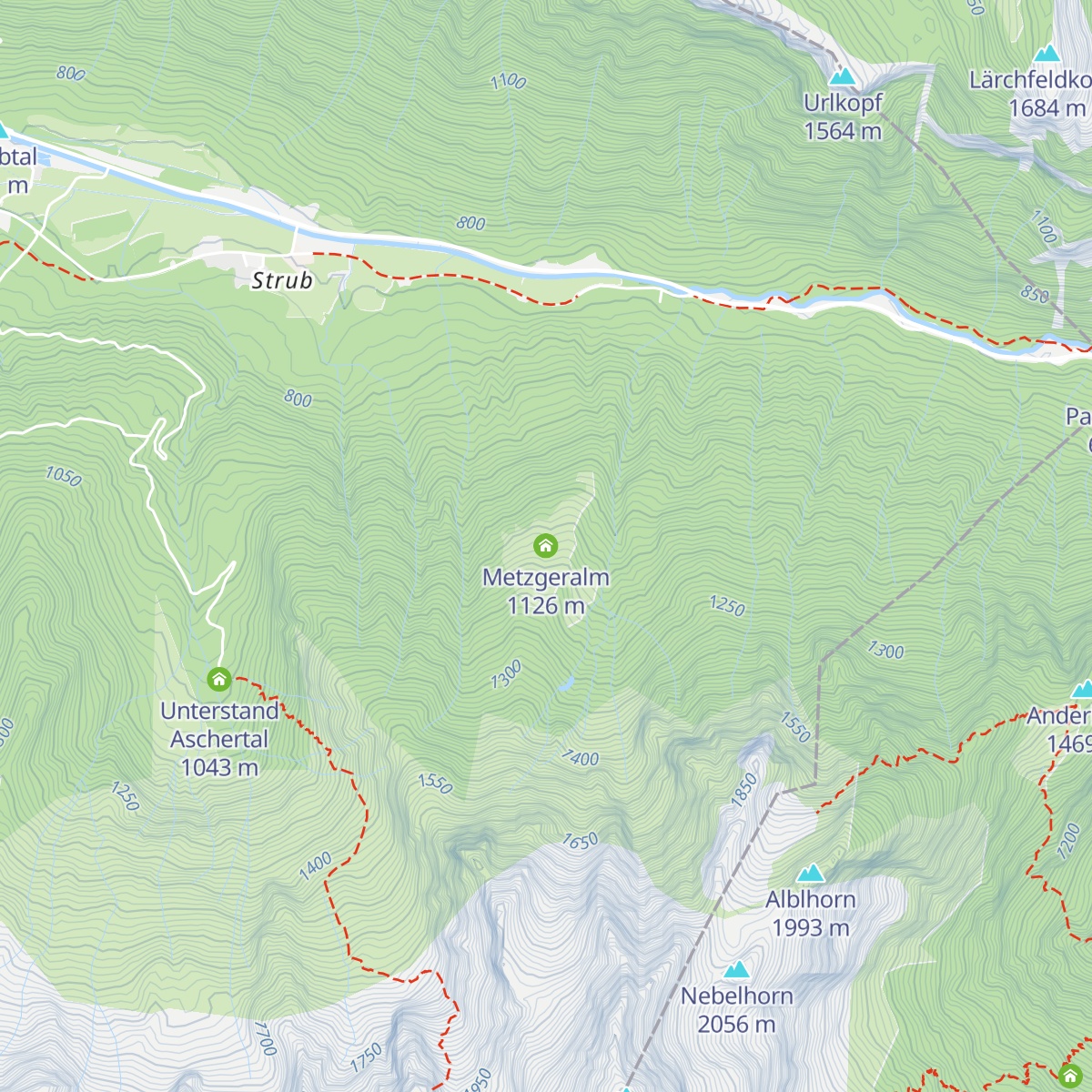 Metzgeralm map