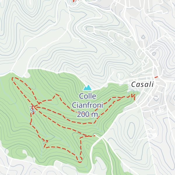 Map of Colle Cianfroni