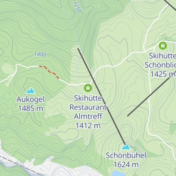 Map of Skihütte Restaurant Almtreff
