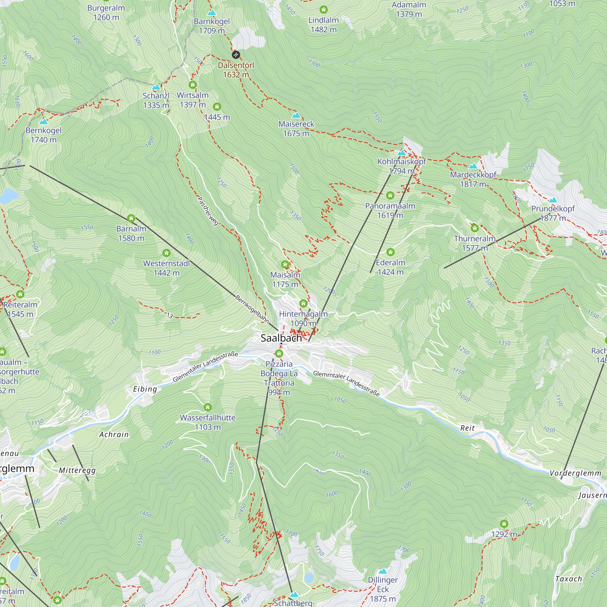 Hinterhagalm map