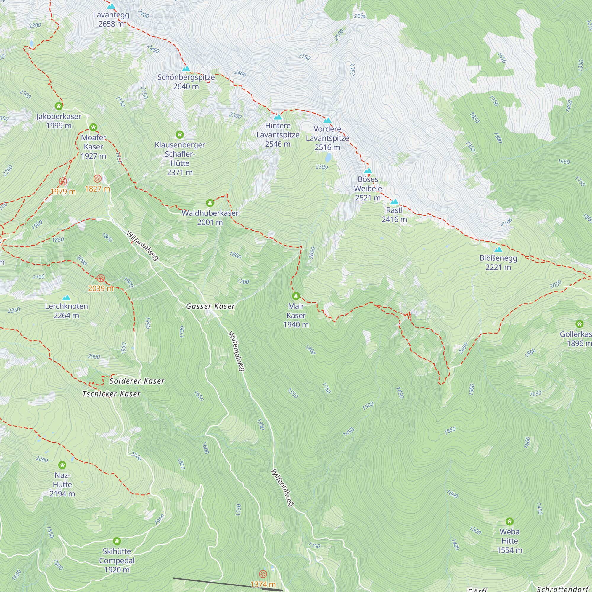 Mair Kaser map