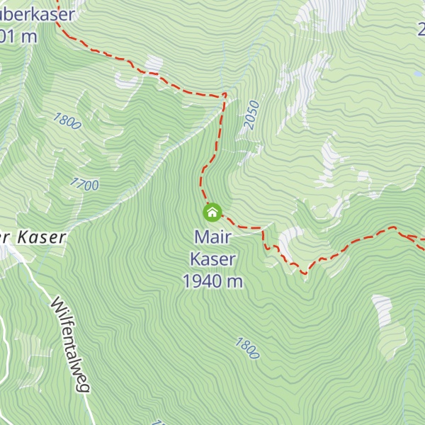 Map of Mair Kaser