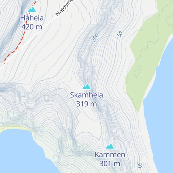 Map of Skamheia