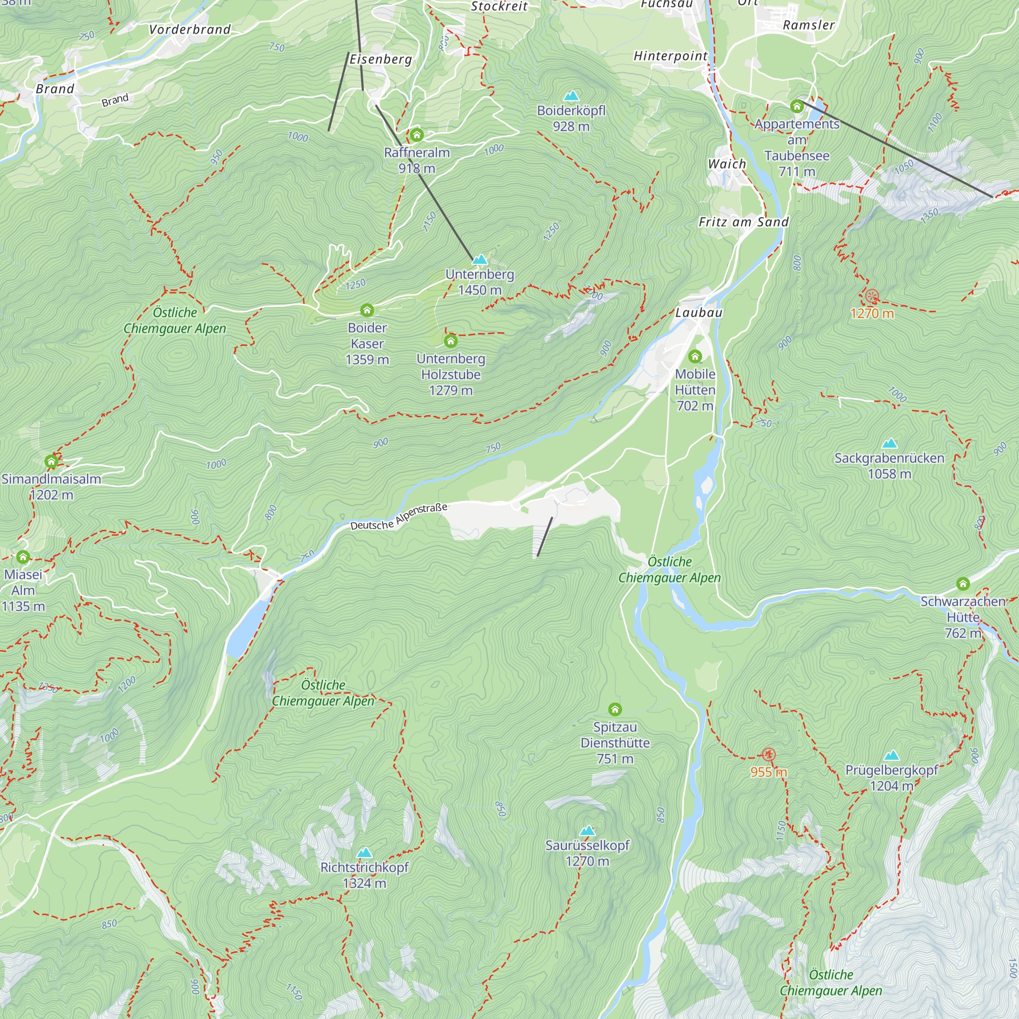 Zirmbergalm map