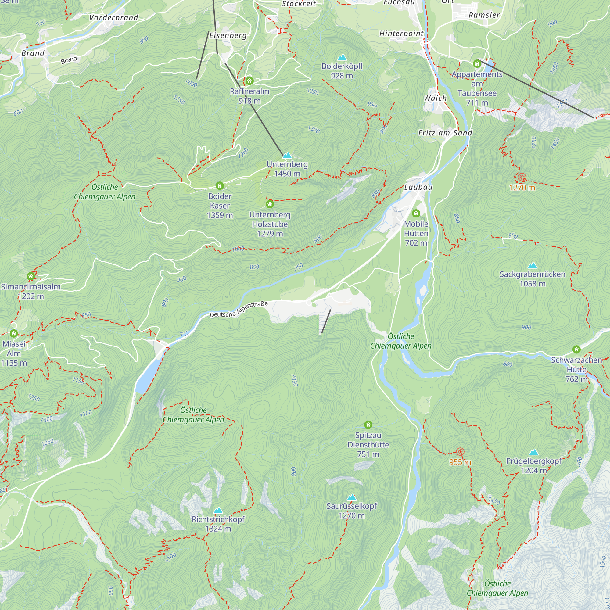Zirmbergalm map