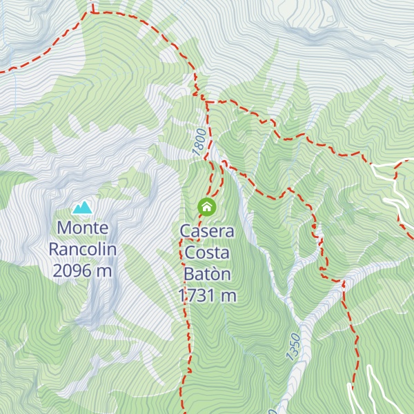 Map of Casera Costa Batòn