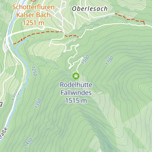 Map of Rodelhütte Fallwindes