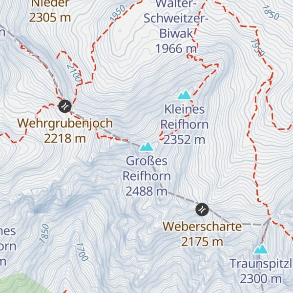 Map of Großes Reifhorn