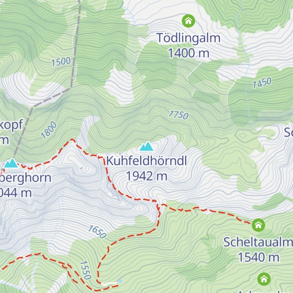 Map of Kuhfeldhörndl