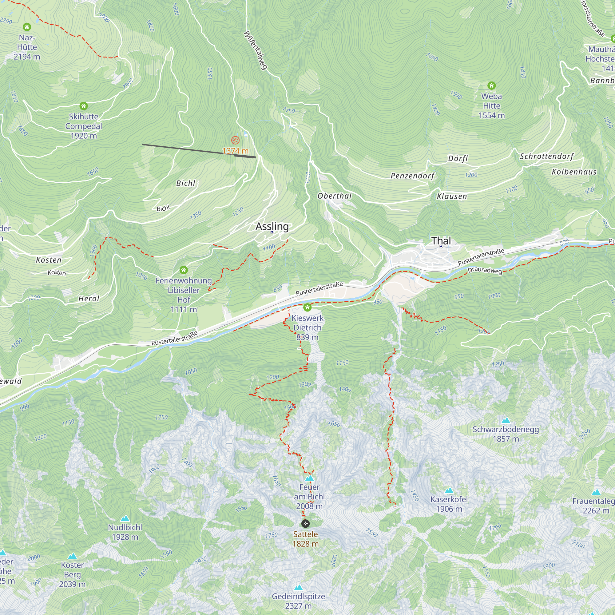 Kieswerk Dietrich map