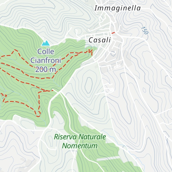 Map of Monte d'Oro