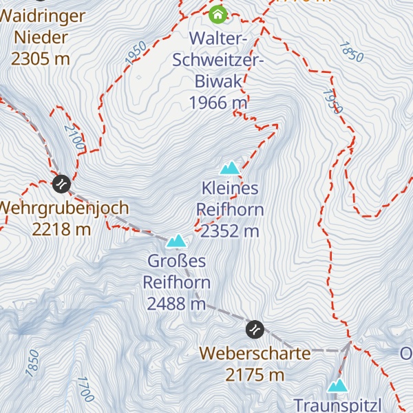 Map of Kreuzreifhorn