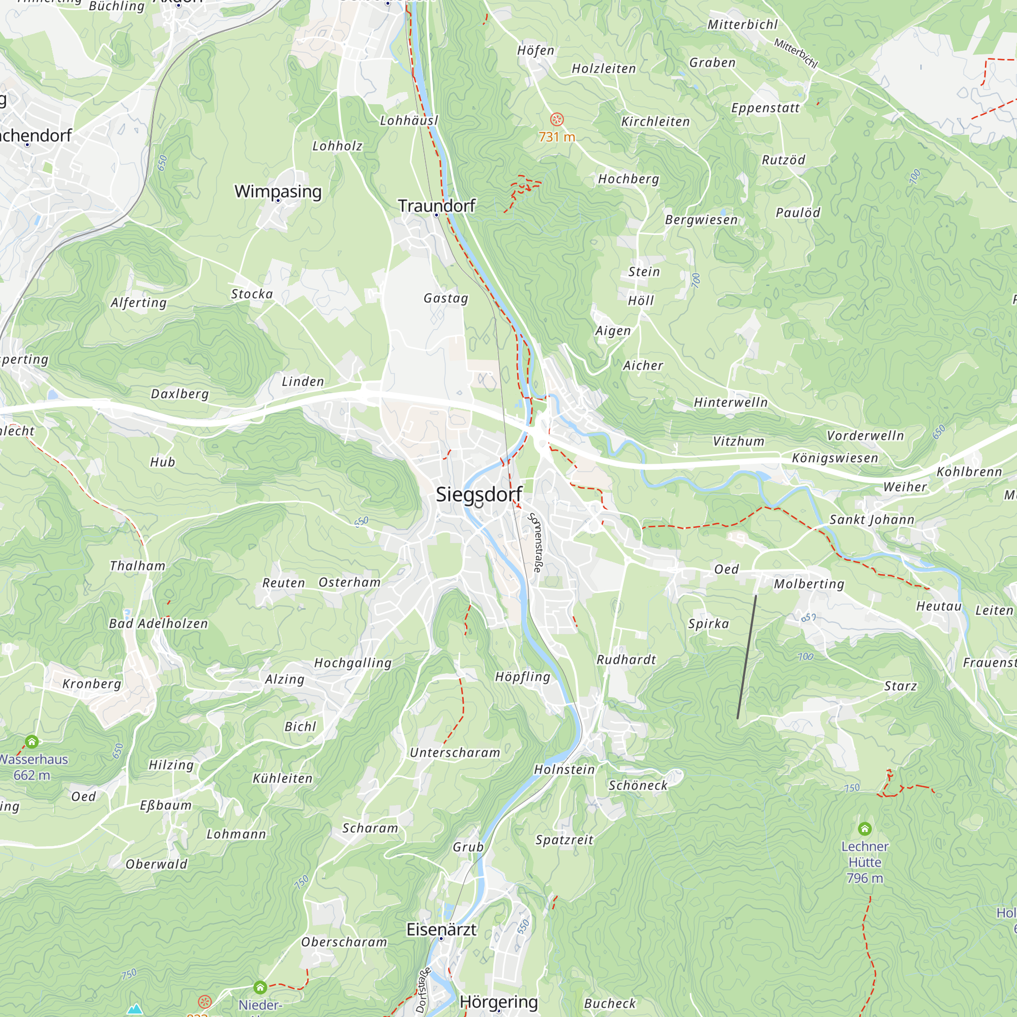 Tourist-Information Siegsdorf map