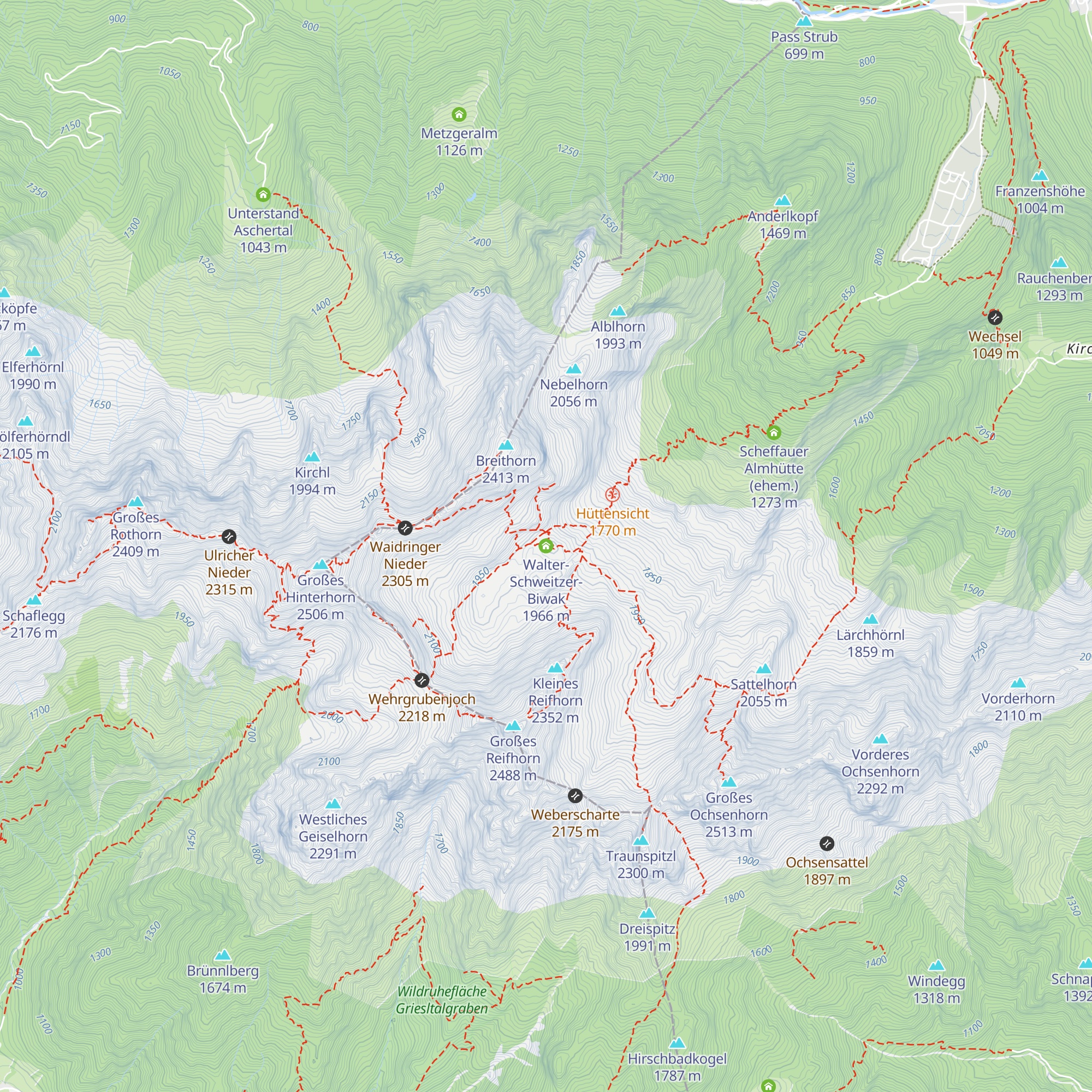 Walter-Schweitzer-Biwak map