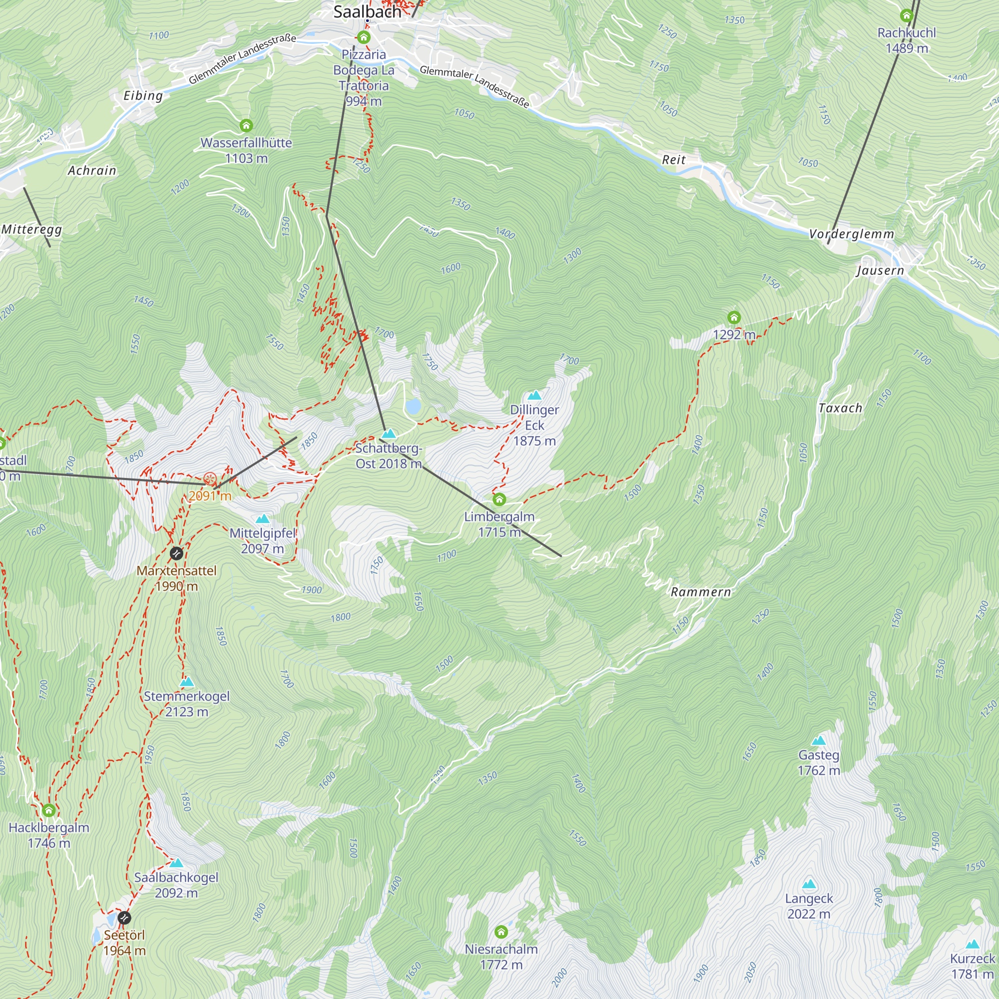 Limbergalm map