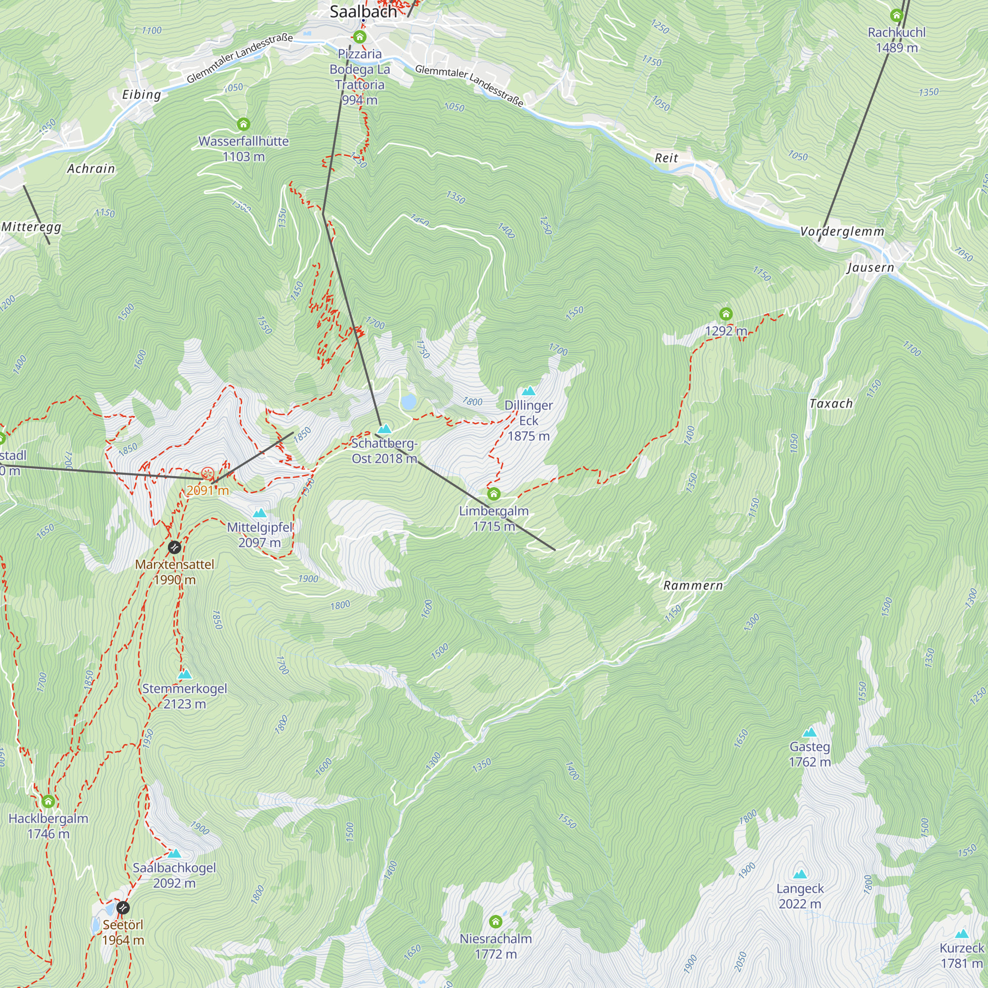 Limbergalm map