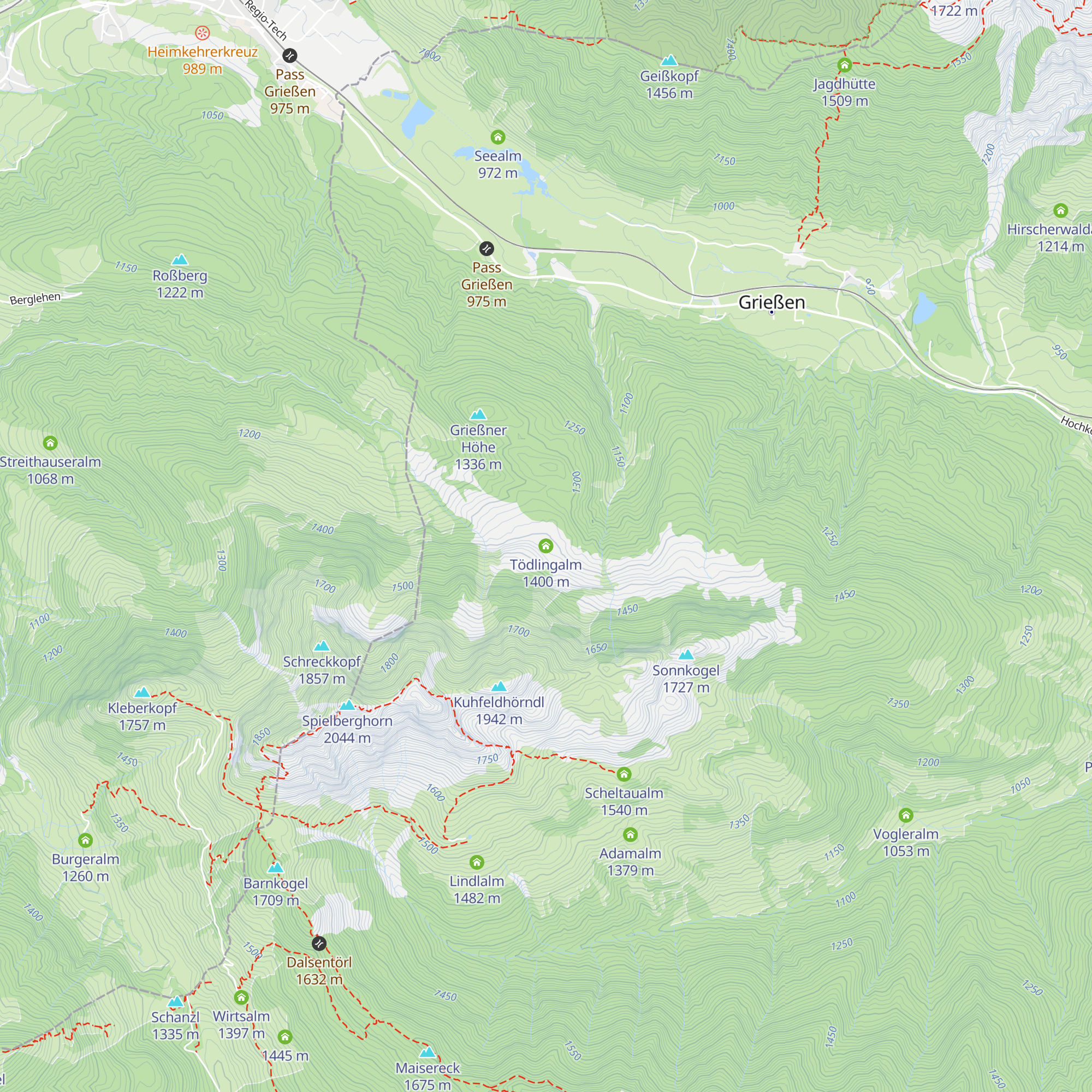 Tödlingalm map