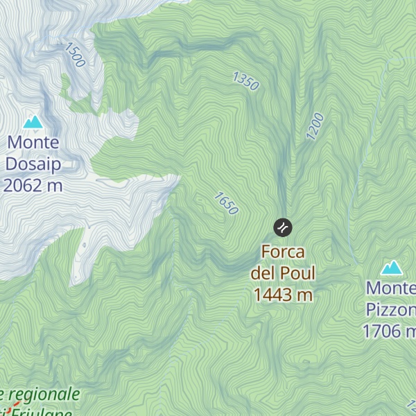 Map of Monte Maglina