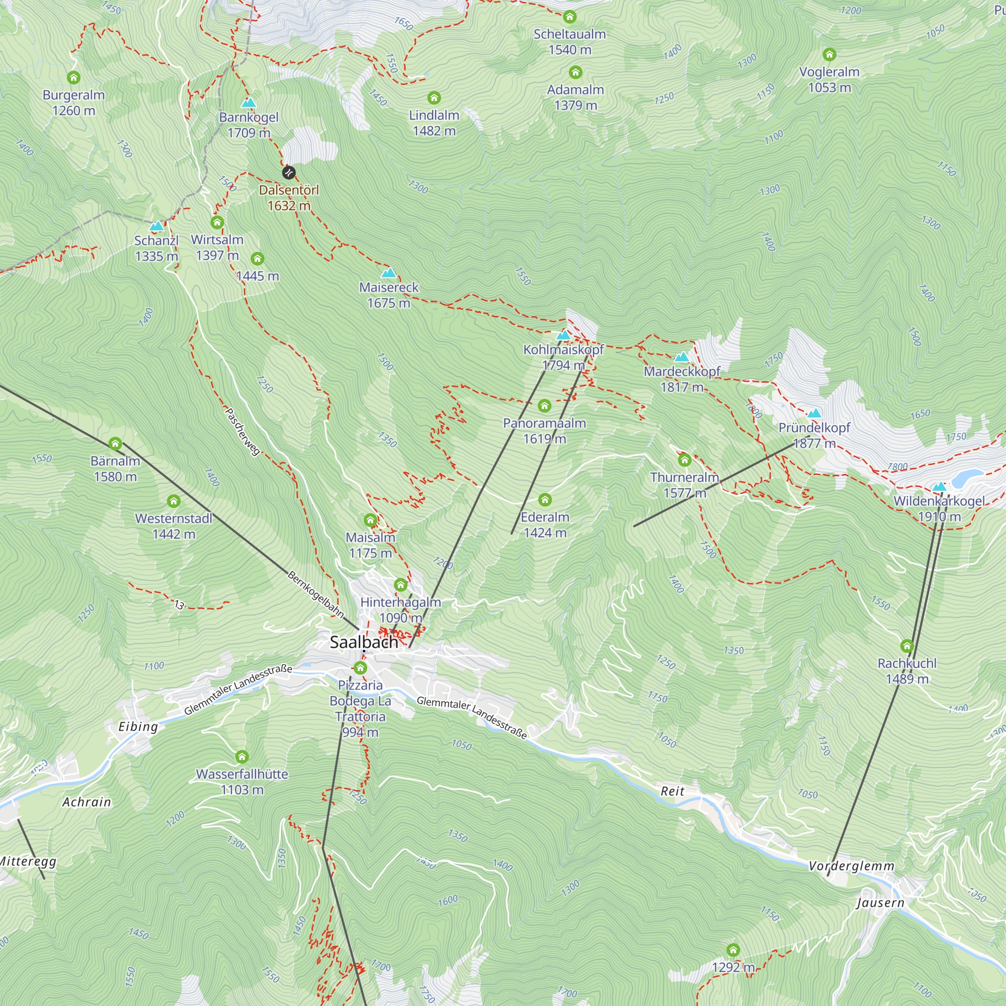 Asteralm map