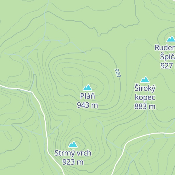 Map of Pláň