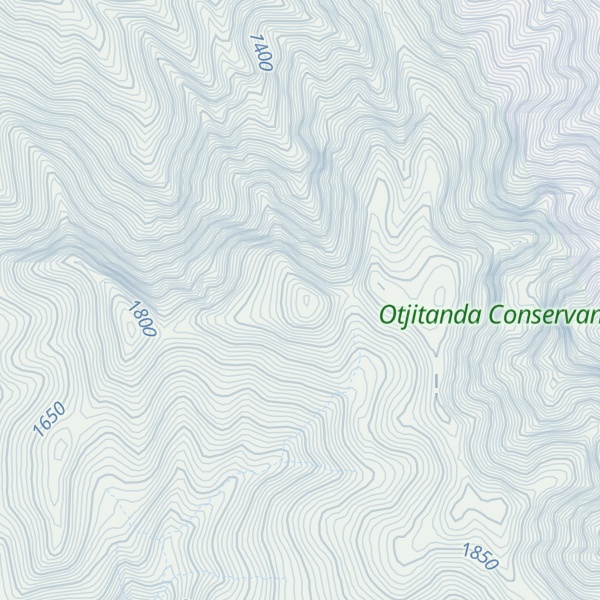 Map of Otjihipa Mountains
