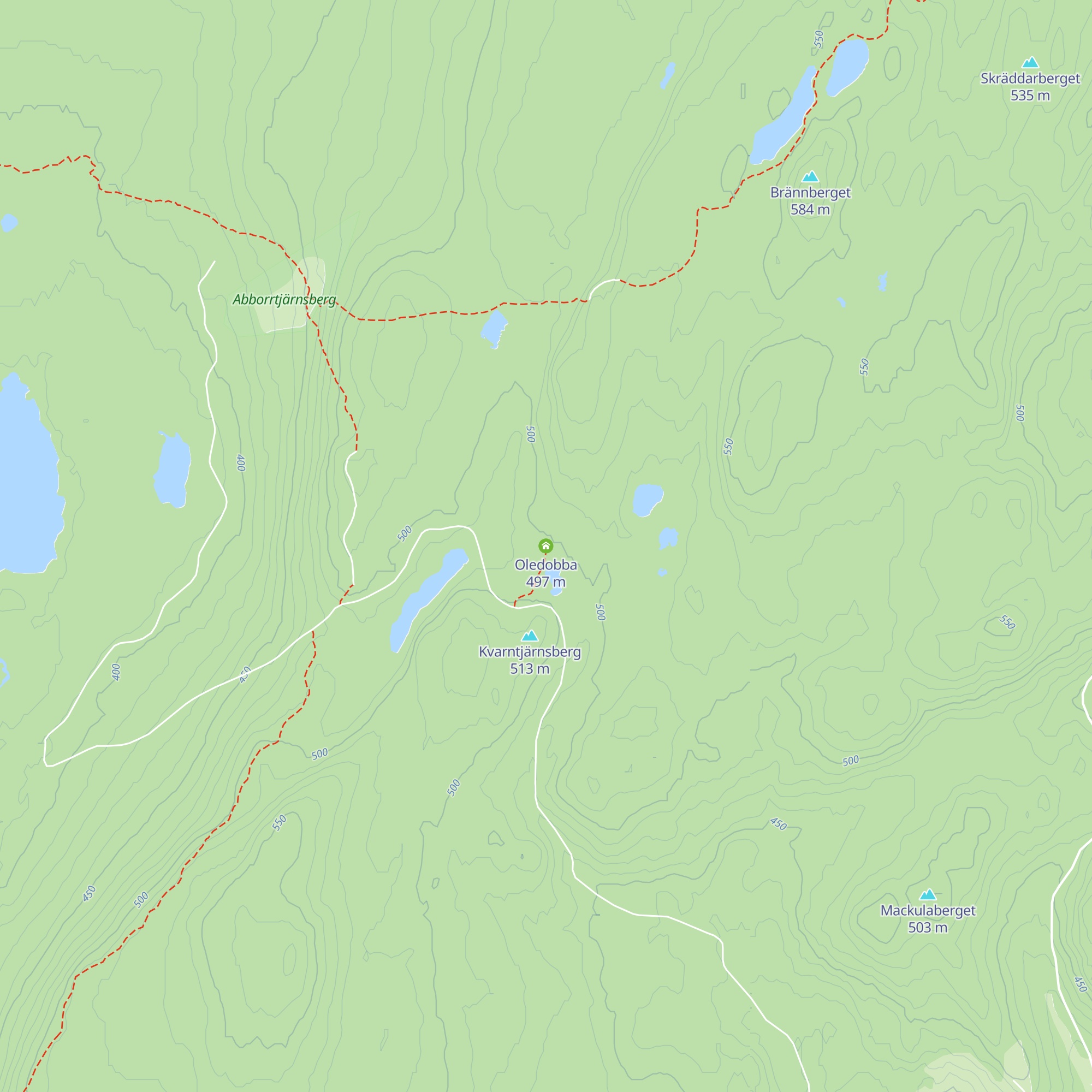 Oledobba map